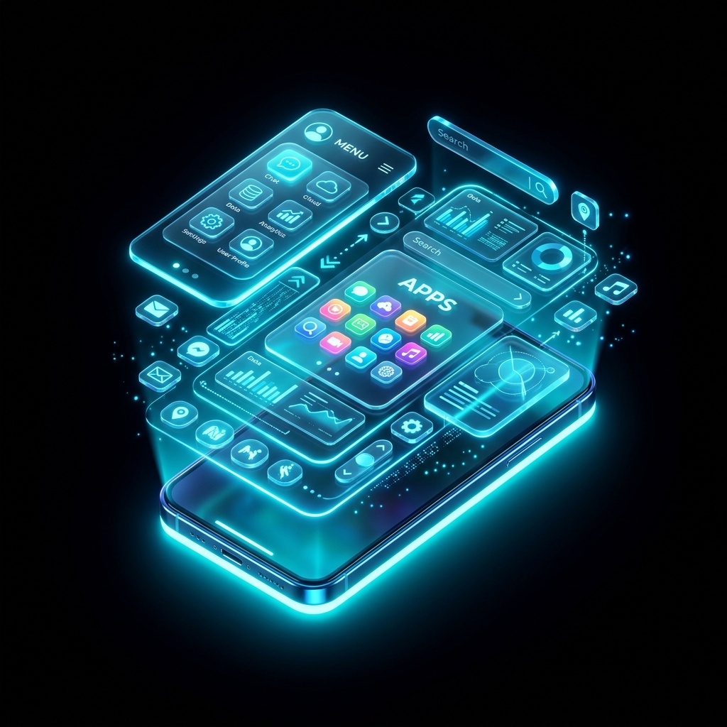 Mobile Apps 3D Model