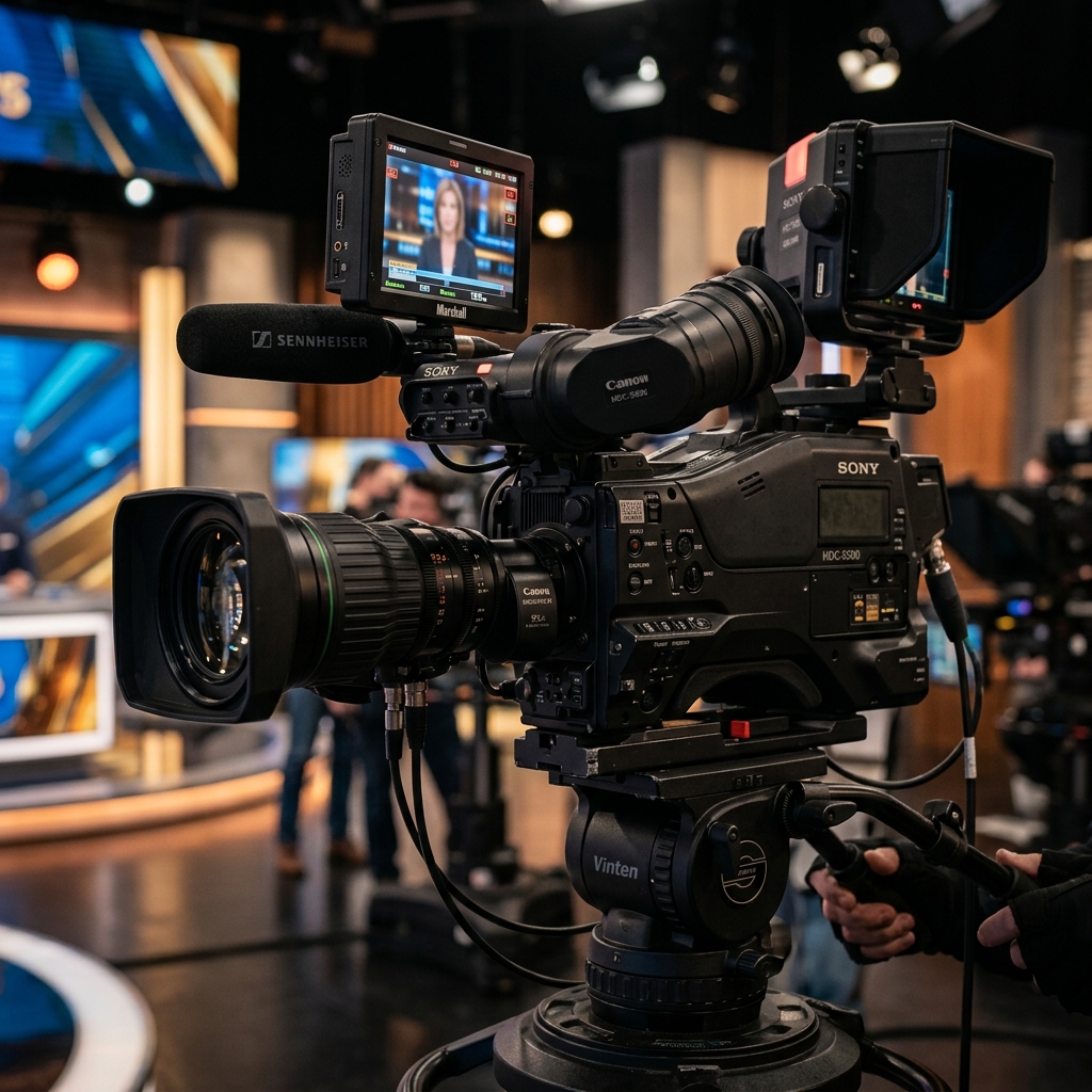 Professional TV Broadcast Studio